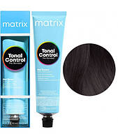 Кислотный тонер- краска для волос Matrix Tonal Control Pre-Bonded Acidic Gel Toner 4AA Шатен глубокий