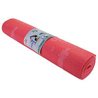 Йогамат коврик для фитнеса с рисунком 61*173*0,6 см розовый Green Camp