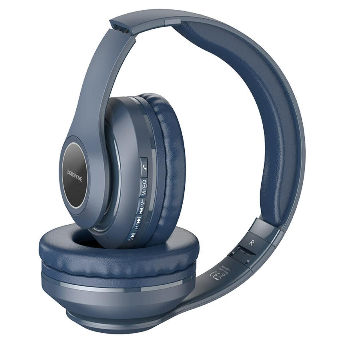 Бездротові навушники BOROFONE BO17 wireless headphones Dark Blue lly