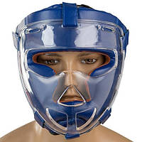 Шлем для единоборств синий с прозрачной маской Everlast Flex EV-5009 размер M