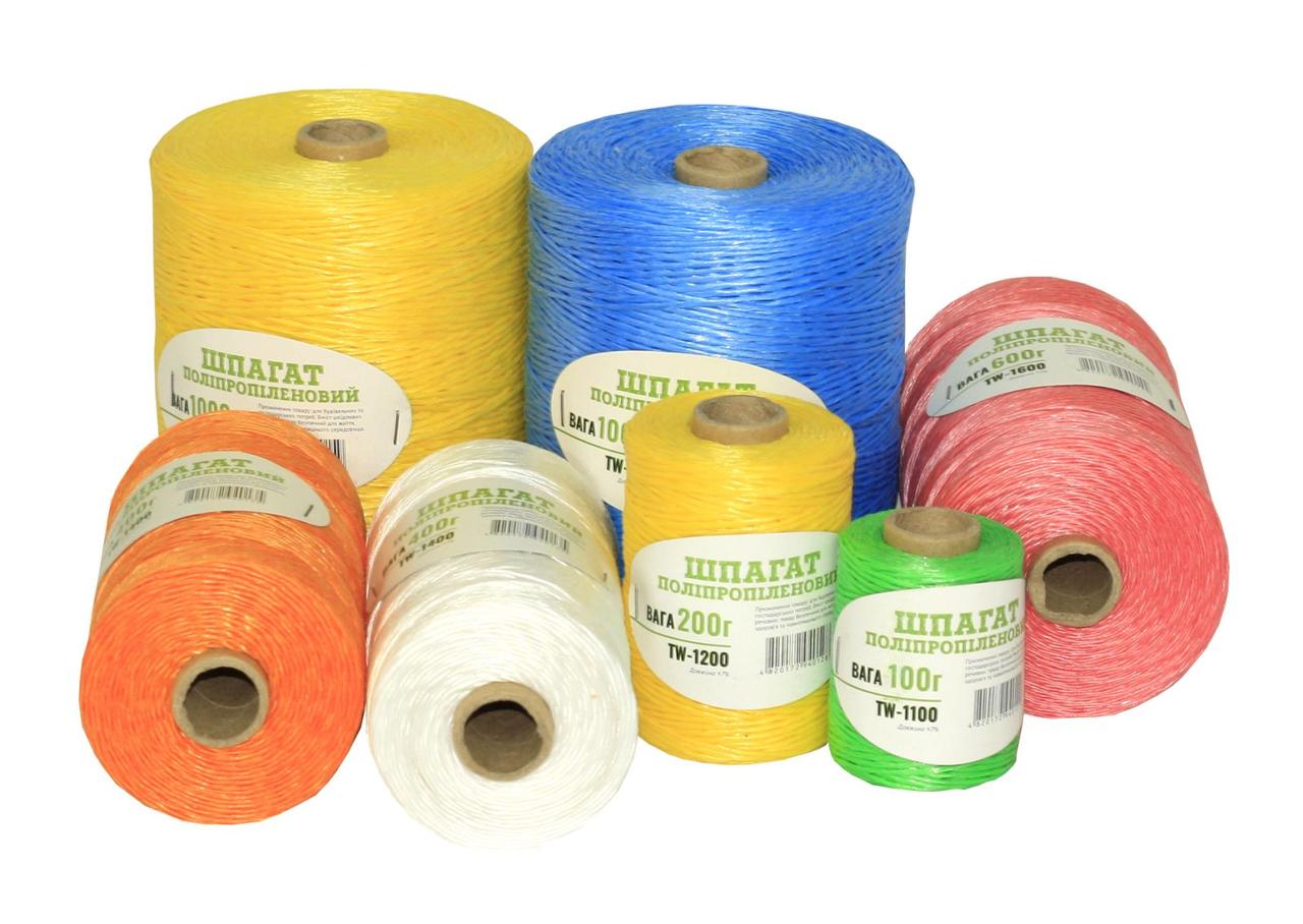 Шпагат поліпропіленовий 100 грамів