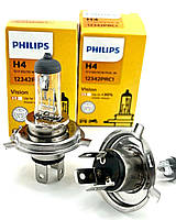 Автолампи PHILIPS Premium +30% H4 60/55W 12V P43t (12342PRC1)