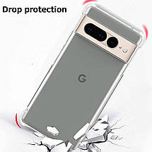 Чохол WXD силіконовий протиударний для Google Pixel 8 / прозорий, фото 5