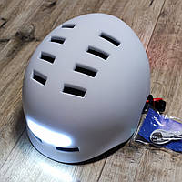 Шолом захисний Smart LED City Helmet білий 54-57 см