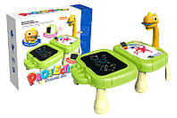 Детский стол для рисования "Дино" с проектором доской в коробке 6632 г.32*27*9см
