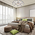 Світлодіодна люстра 120 Вт колір каркасу білий з пультом і мобільним додатком ESL-21151, фото 3