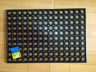 Коврик придверный резиновый Соты 40 * 60 К-25