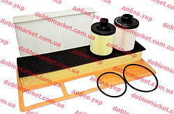 Комплект фільтрів (Ф маслянний UFI, Ф паливний, Ф повітряний, Ф салону) 1.3 MJTD 16v Doblo 2005-2016, Арт. WK008,