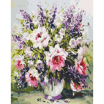 Картина за номерами 40х50 см. Рожеві троянди AC12154