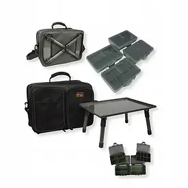 Коропова станція Prologic Cruzade Carp 5444: монтажний короповий стіл + валіза + ящик з відсіками для зберігання