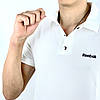 Чоловіча спортивна футболка Reebok поло Рібок, біла, фото 3