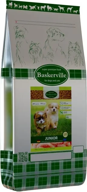 Сухий корм Baskerville HF Junior для цуценят та молодих собак домашній птах 7.5 кг