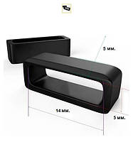 Тримач ремінця, тренчик 14 мм. (чорний)