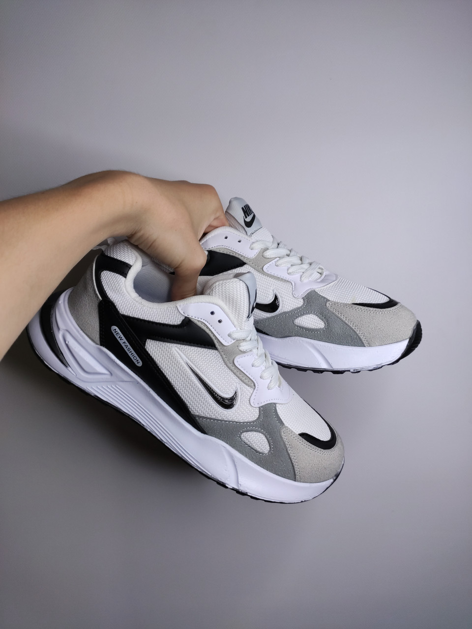 Чоловічі кросівки Nike New Fashion Black-Beige р43, фото 1