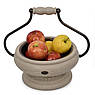 Фруктівниця дерев'яна в сірому кольорі з ефектом кракелюр Capanni, фото 2