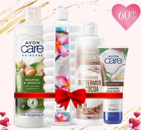 Жіночий подарунковий набір AVON 4 в 1 "Кокосовий десерт" (Ейвон)