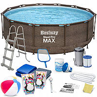 Каркасний садовий басейн 366 х 100 см набір 18в1 Bestway 56709
