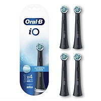 Насадки для электрической зубной щетки Oral-B iO Ultimate Clean Black черные 4шт сменная насадка орал би іо