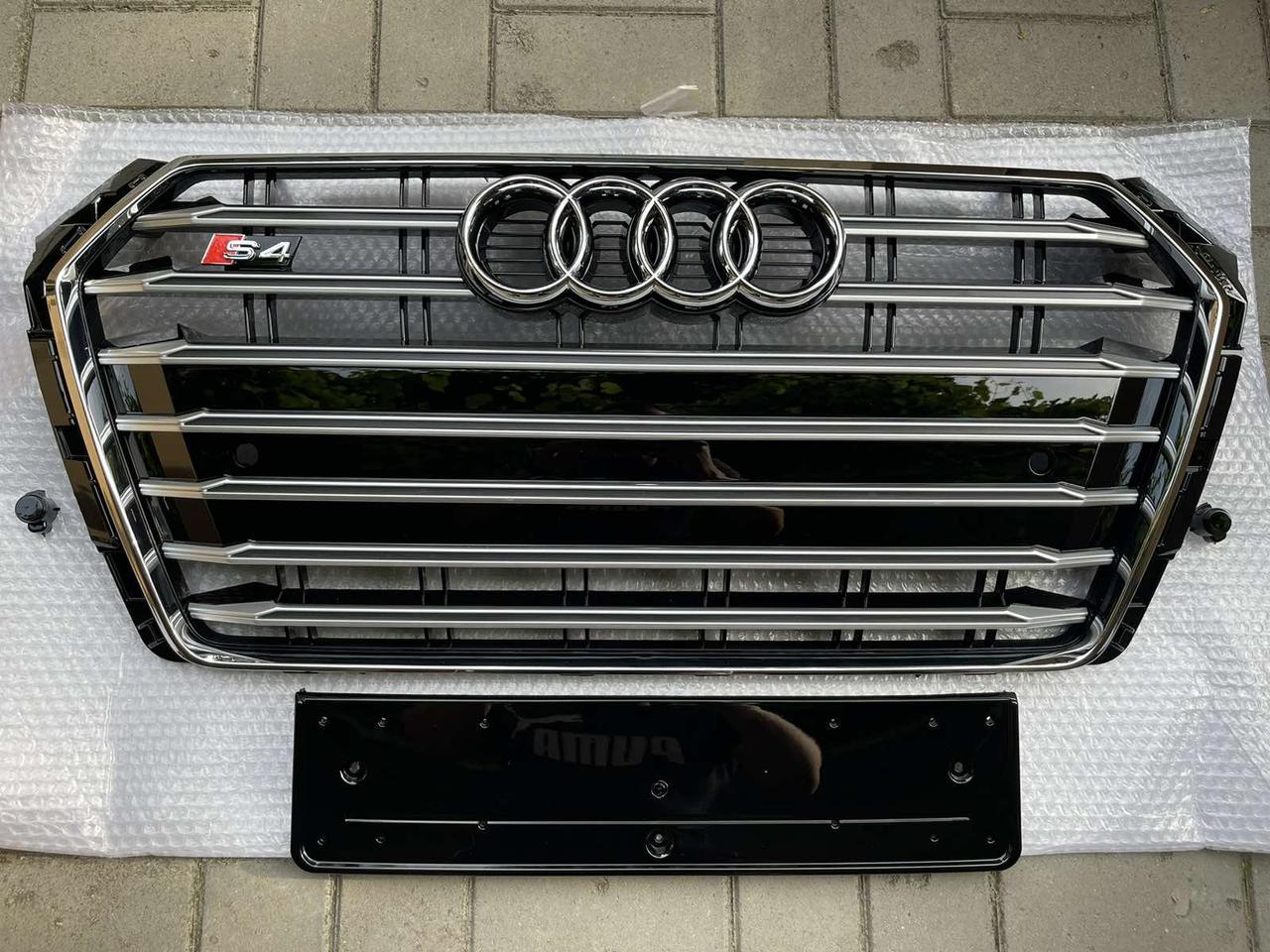 Решітка радіатора Audi A4 B9 (15-19) тюнінг-стиль S4