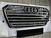 Решітка радіатора Audi A4 B9 (15-19) тюнінг-стиль S4, фото 3