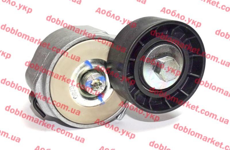 Ролик з натяжним механізмом ременя генератора Doblo 2009-, Арт. 51773551, 51773551, FIAT, фото 1