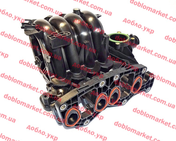 Колектор впускний пластиковий 1.4 i 8v Doblo 2005-2016, Арт. 77366209, 77366209, 77366845, FIAT