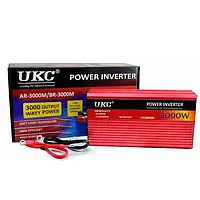 Перетворювач напруги інвертор AC/DC 12V-220V UKC AR 3000W. Інвертор автомобільний