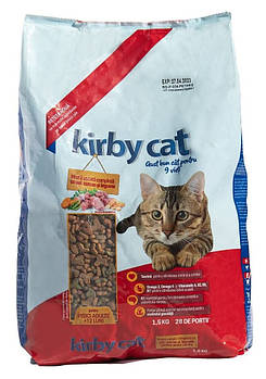 Сухий корм для котів з куркою, індичкою та овочами Kirby Cat 1,5 кг