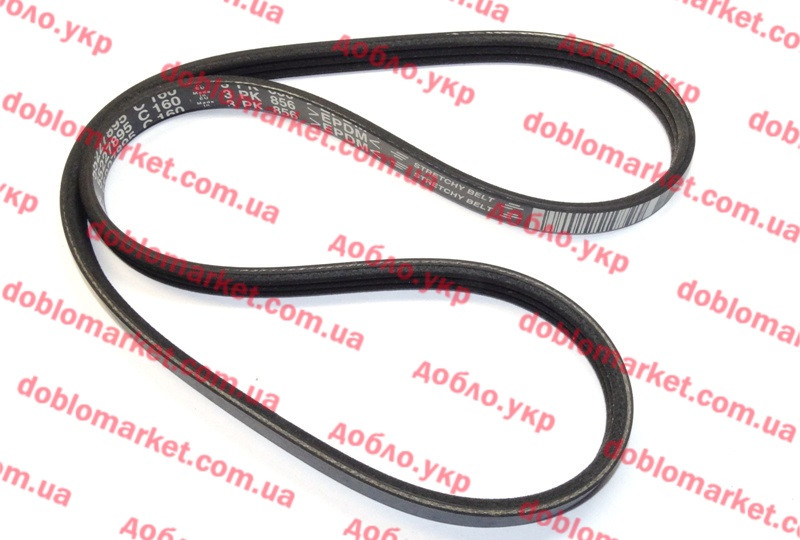 Ремень гідропідсилювача 1.4 i 16v Doblo 2009 - 3РК856, Арт. 55227895, 55227895, FIAT