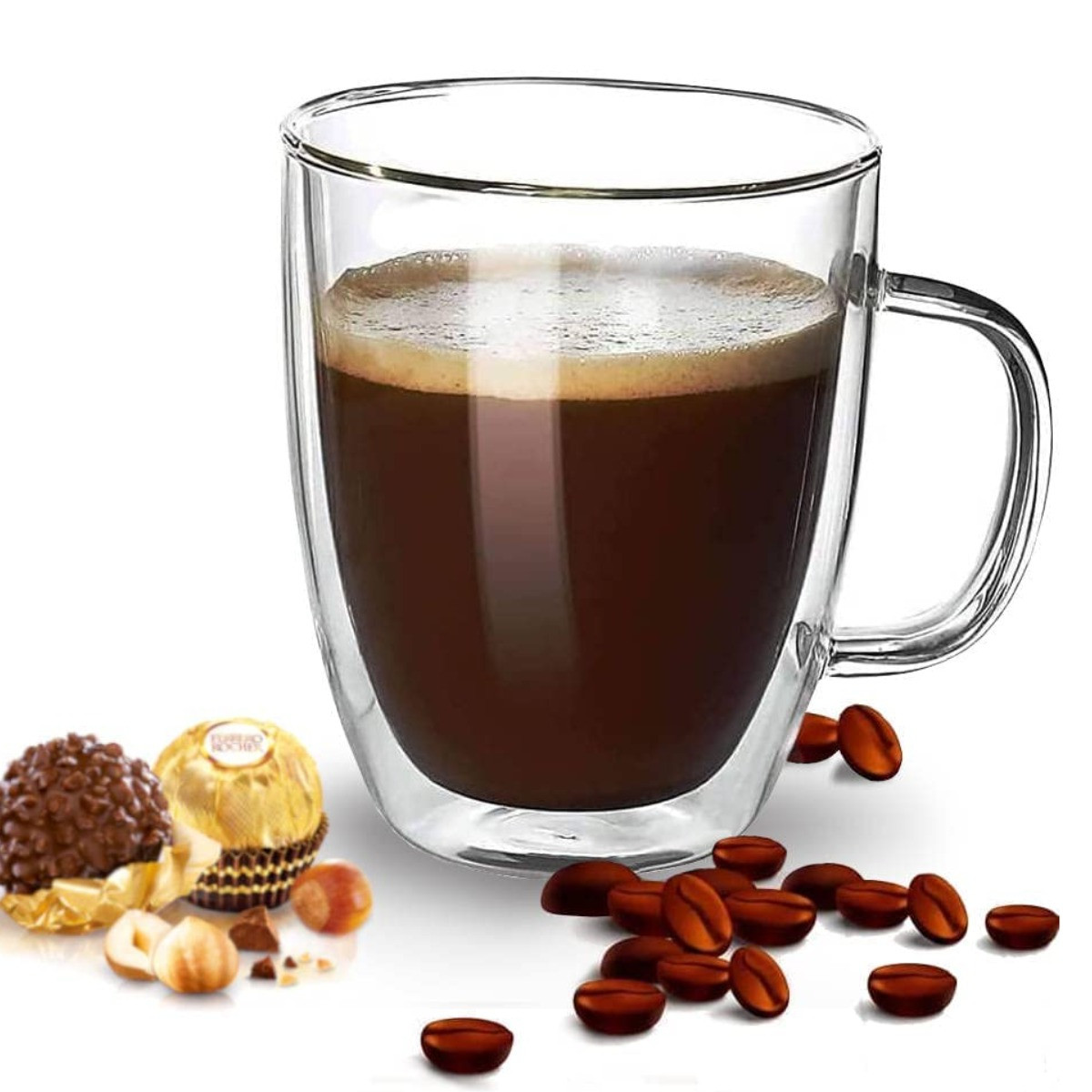 Чашка з подвійними стінками A-PLUS 400 мл (7008)