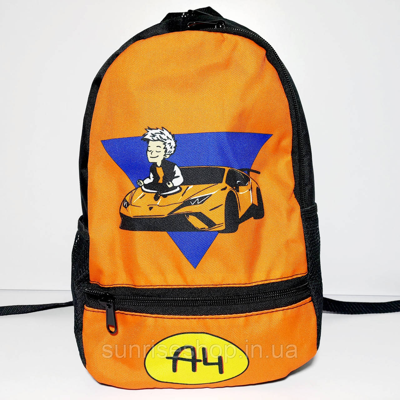 Рюкзак "Тачки" червоний