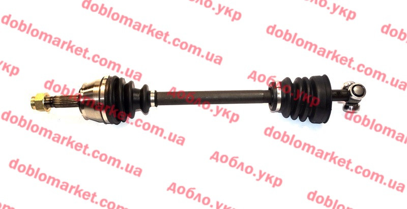 Піввісь ліва 1.2 i 8v-1.9 D Doblo 2000-2005, Арт. FI8011, 46307998, 46307623, 71787126, 71787128, VEKA