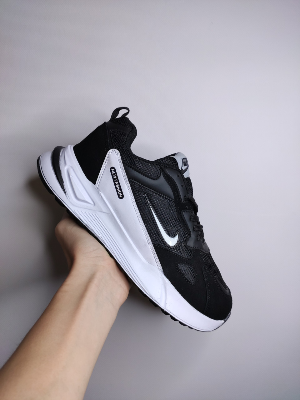 Чоловічі кросівки Nike New Fashion White-Black р43, фото 1