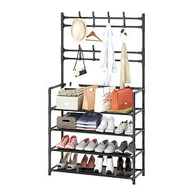 Підлогова вішалка-стійка для одягу RIAS New Simple Floor Clothes Rack 151x60x30см Black (3_03425)