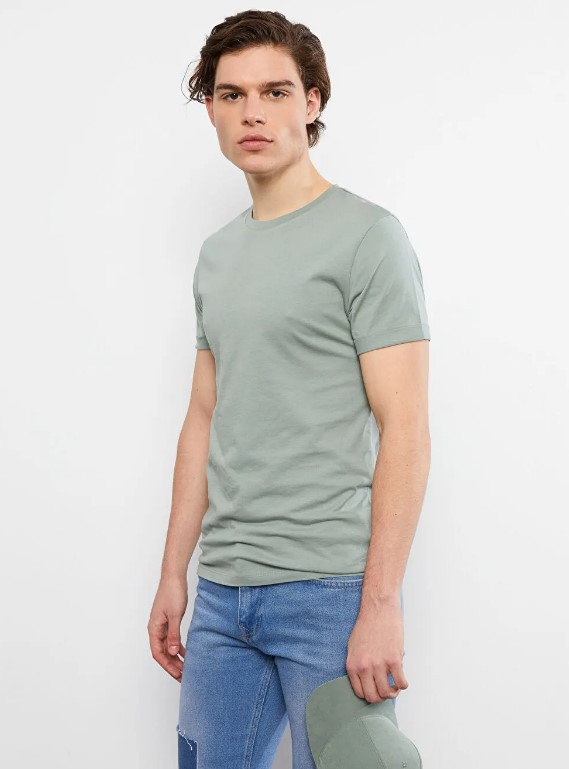 Оливкова чоловіча футболка LC Waikiki/ЛС Вайкікі. Quality apparel. фірмова Туреччина