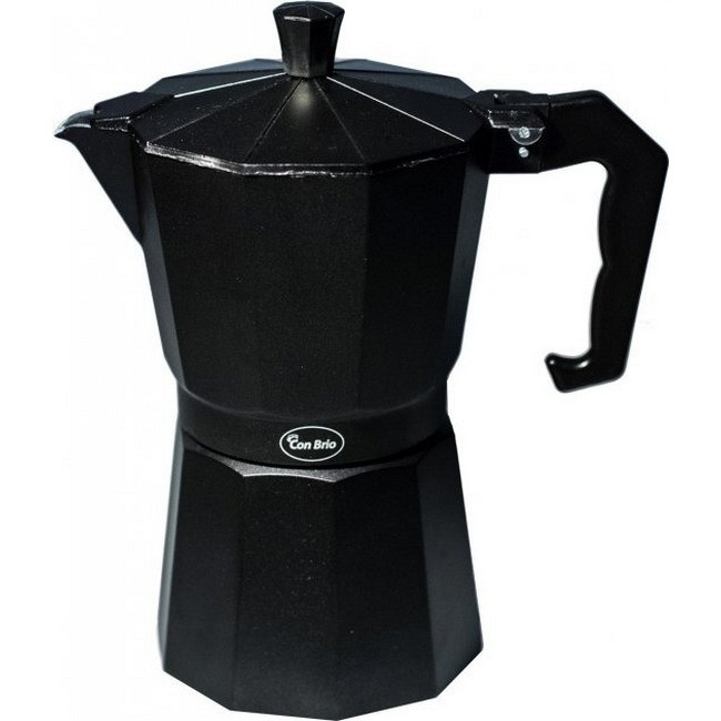 Гейзерна кавоварка 6 чашок 300 мл Con Brio CB-6406 Black