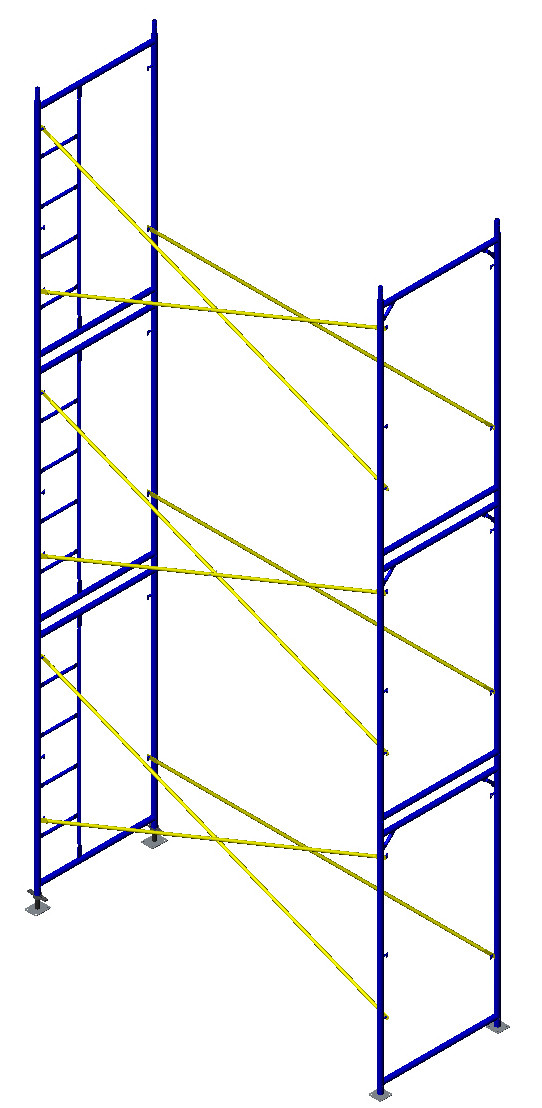 Рамне будівельне риштування комплект 6х3м (полегшена модифікація), фото 1