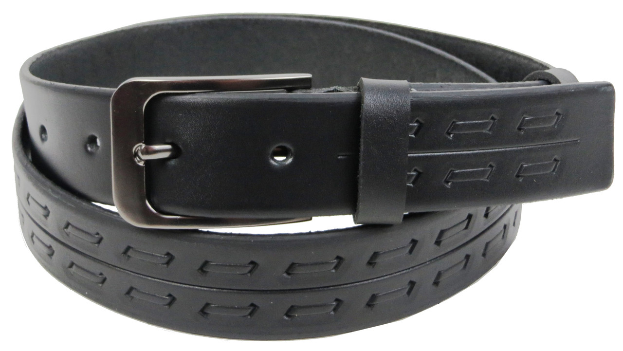 Чоловічий ремінь під штани Skipper чорний, фото 1