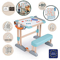 Парта - трансформер Smoby дерев'яна з мольбертом-дошкою 2 в 1 (420304)