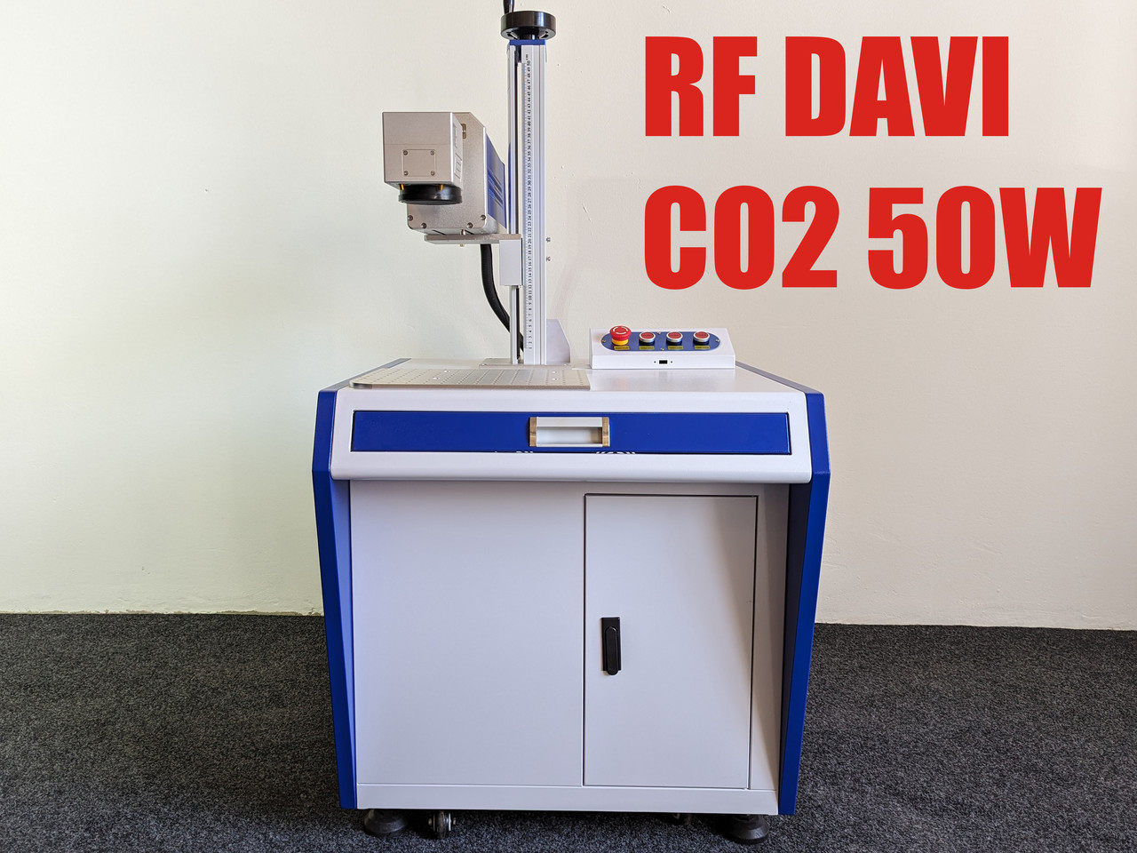 Лазерний станок TR-50-CO2 RF Davi CO2 50W 140x140 (Робоче місце), фото 1