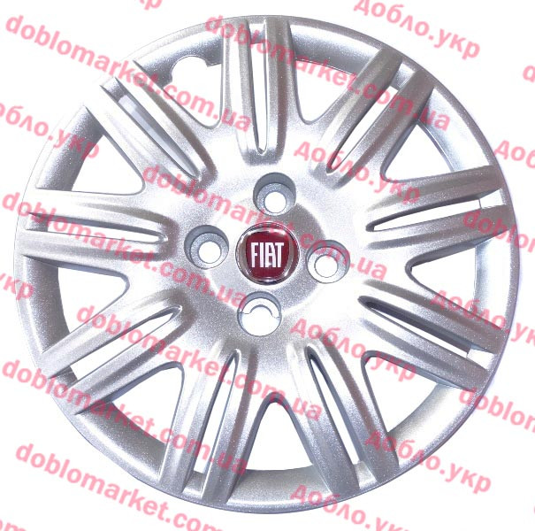 Ковпак колісний R14 (червоний) Doblo 2000-2016, Арт. 51811409, 51811409, FIAT