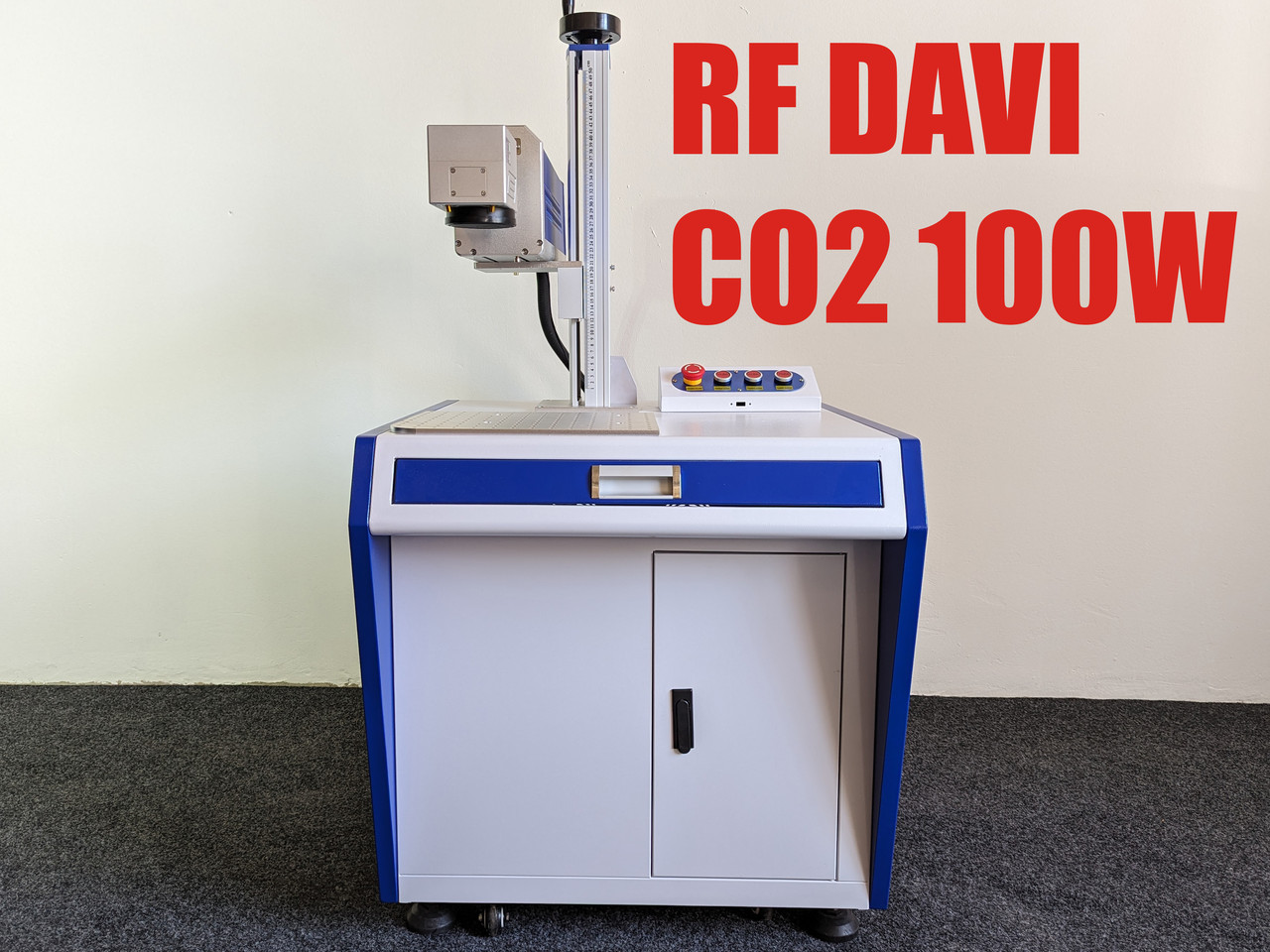 Лазерний станок TR-100-CO2 RF Davi CO2 100W 140x140 (Робоче місце), фото 1