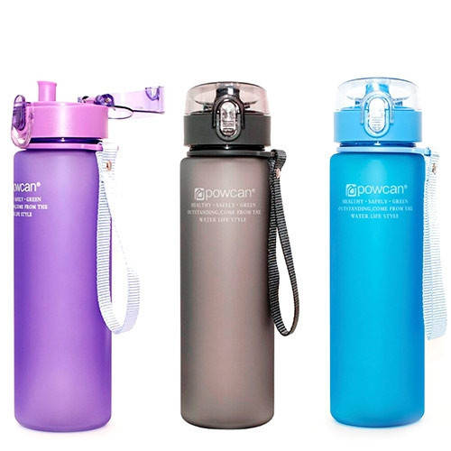 Купить Бутылка для воды 560мл с дозатором для спорта POWCAN .Хит!, цена ...