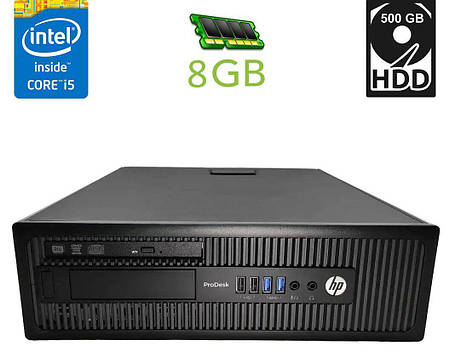 Комп'ютер HP 600 G1 SFF/Core i5-4570 4 ядра 3.2 GHz / 8 GB DDR3/500GB HDD/HD Graphics 4600 / 240W / DVD-RW, фото 1