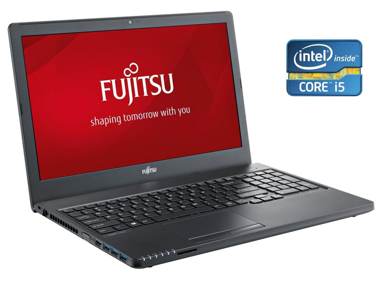 Ноутбук Fujitsu LifeBook A557 / 15.6" (1366x768) TN / Intel Core i5-7200U (2) ядра по 2.5 — 3.1 GHz) / 8 GB