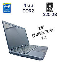 Ноутбук MSI CX600/ 16"/Celeron T3100 2 ядра 1.9GHz/4GB DDR2/320GB HDD/Radeon HD 4300/Webcam/АКБ не держит