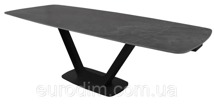 Force Dark Mystic Grey стіл розкладний кераміка 160-240 см, фото 2