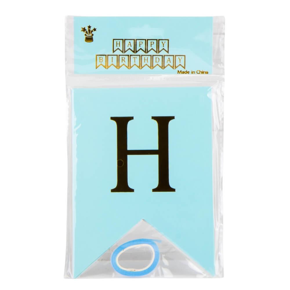 Гірлянда на день народження, блакитна ELISEY