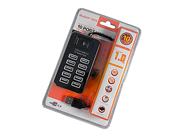 USB-хаб на 10 портів USB 2.0 з вимикачем P-1603