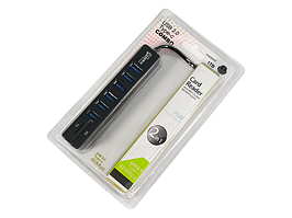 USB-хаб на 6 портів USB 3.0 з кардрідером